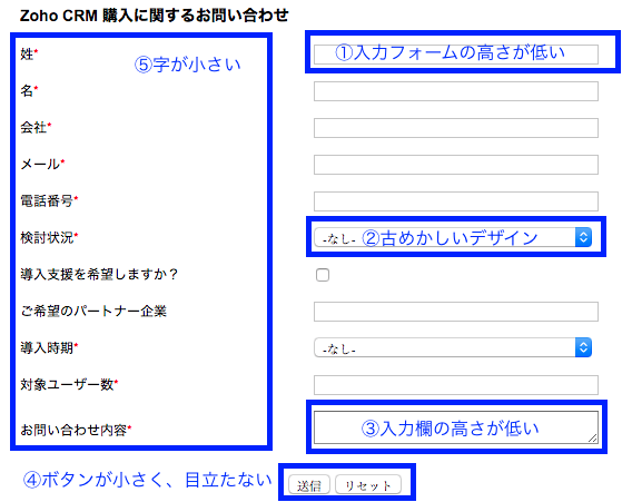 5つの編集でちょっとおしゃれなwebフォームをつくろう Zoho Blog ビジネスをもっと楽しく Zoho Blog ビジネスをもっと楽しく